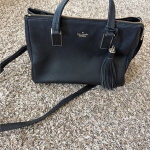 Kate Spade Black Satchel with Tassel